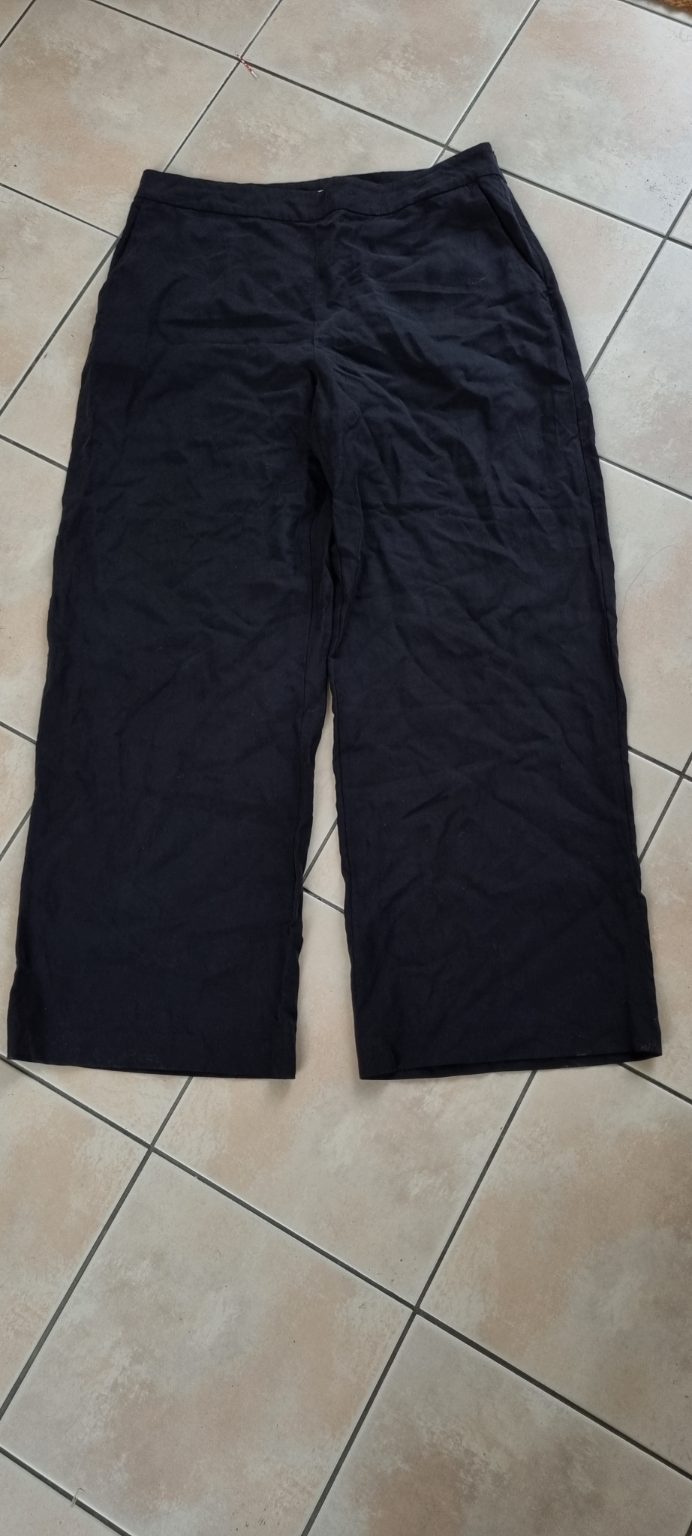 Max Black Linen Blend Pants size 16