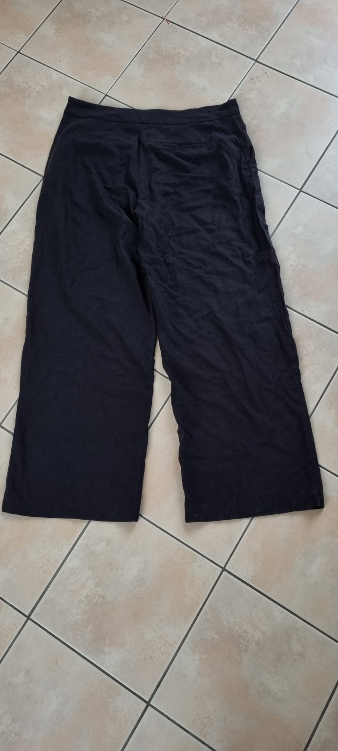 Max Black Linen Blend Pants size 16, image 2