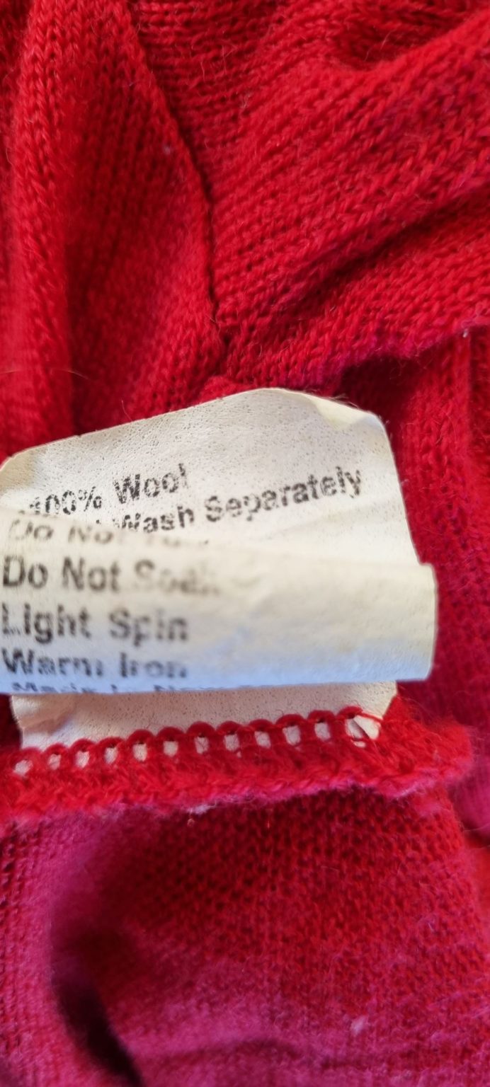 100% Wool Jersey size 16, image 4