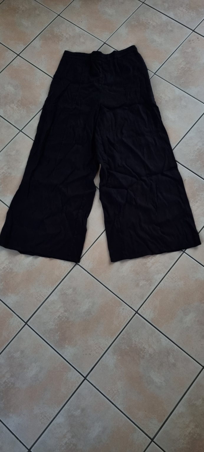 Tuesday Label Black Linen Blend Pants size 12