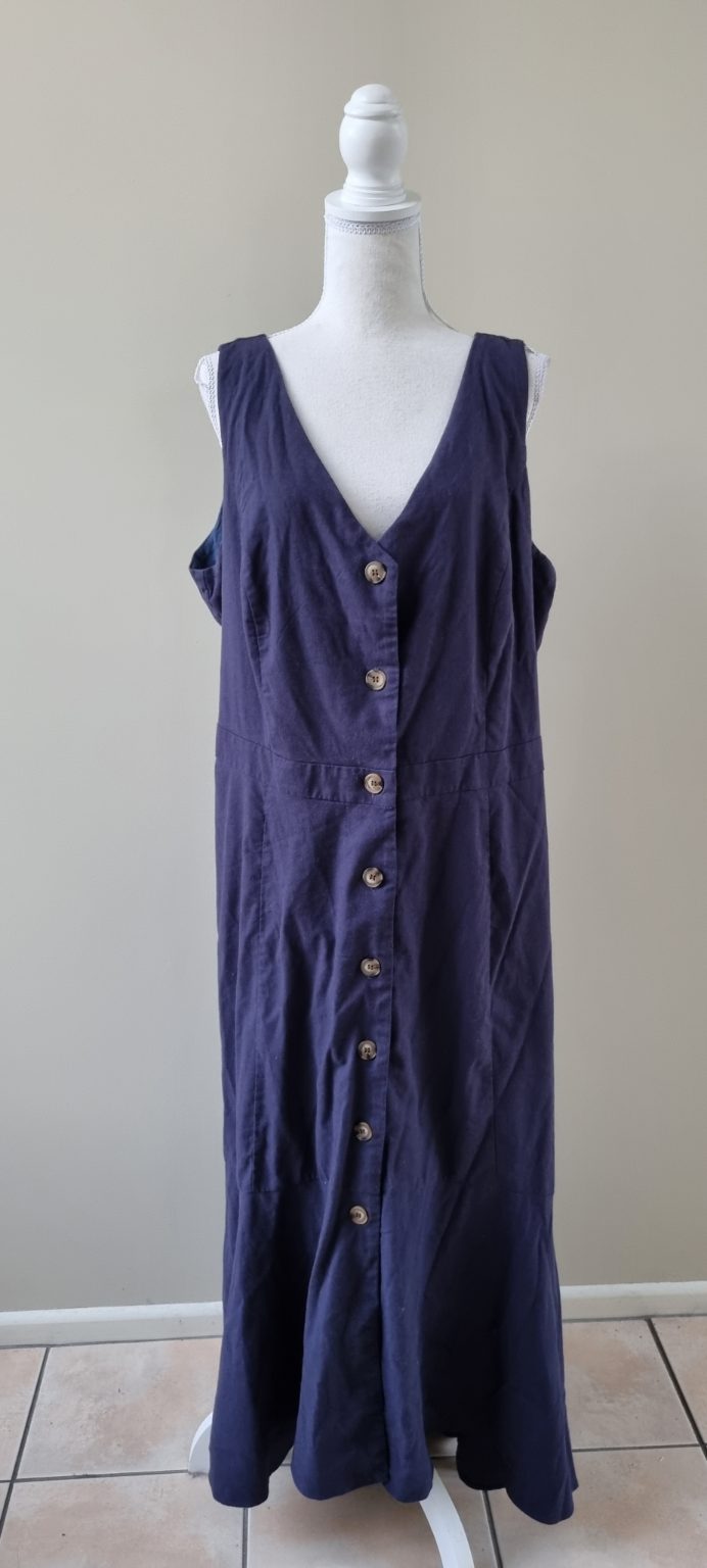 City Chic Linen Blend Maxi Dress size XL