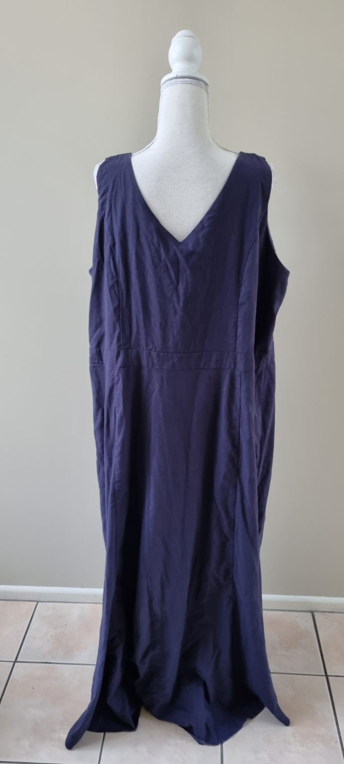 City Chic Linen Blend Maxi Dress size XL, image 3
