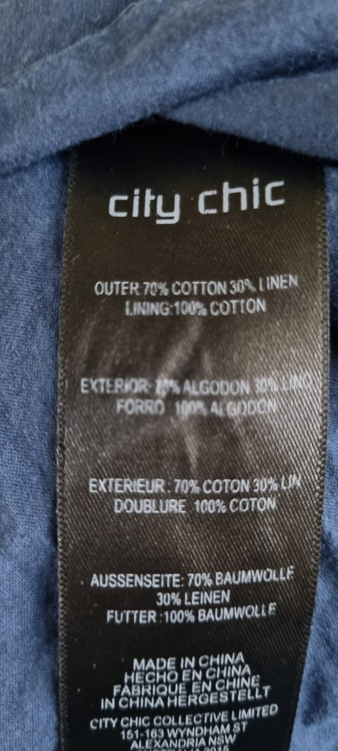 City Chic Linen Blend Maxi Dress size XL, image 4