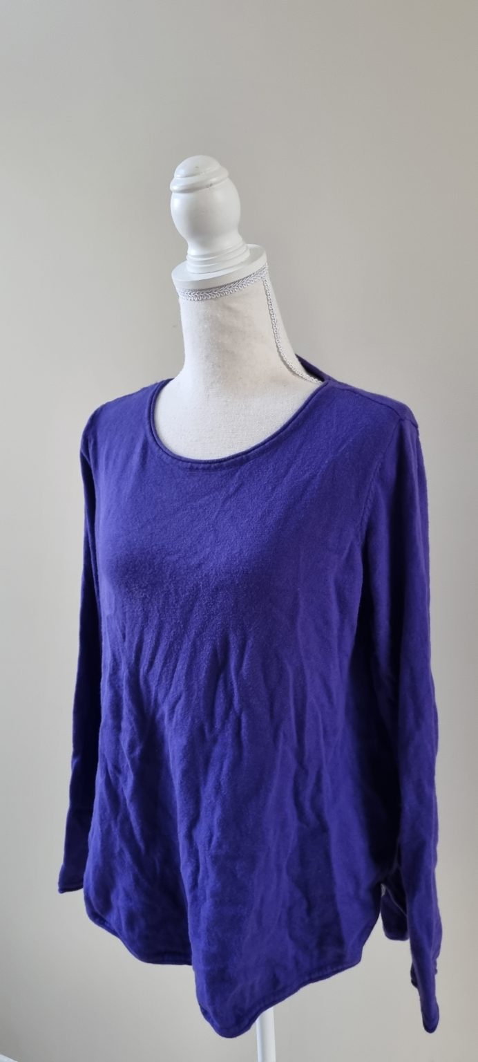 Blue Illusion Cashmere Blend Jersey size M, image 2