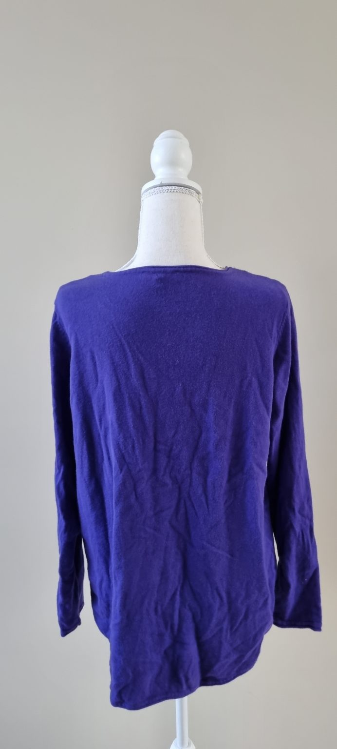 Blue Illusion Cashmere Blend Jersey size M, image 3