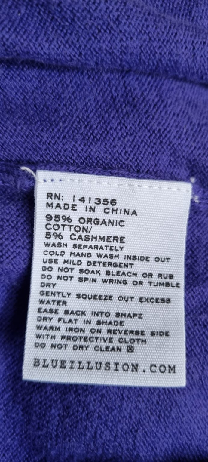 Blue Illusion Cashmere Blend Jersey size M, image 4