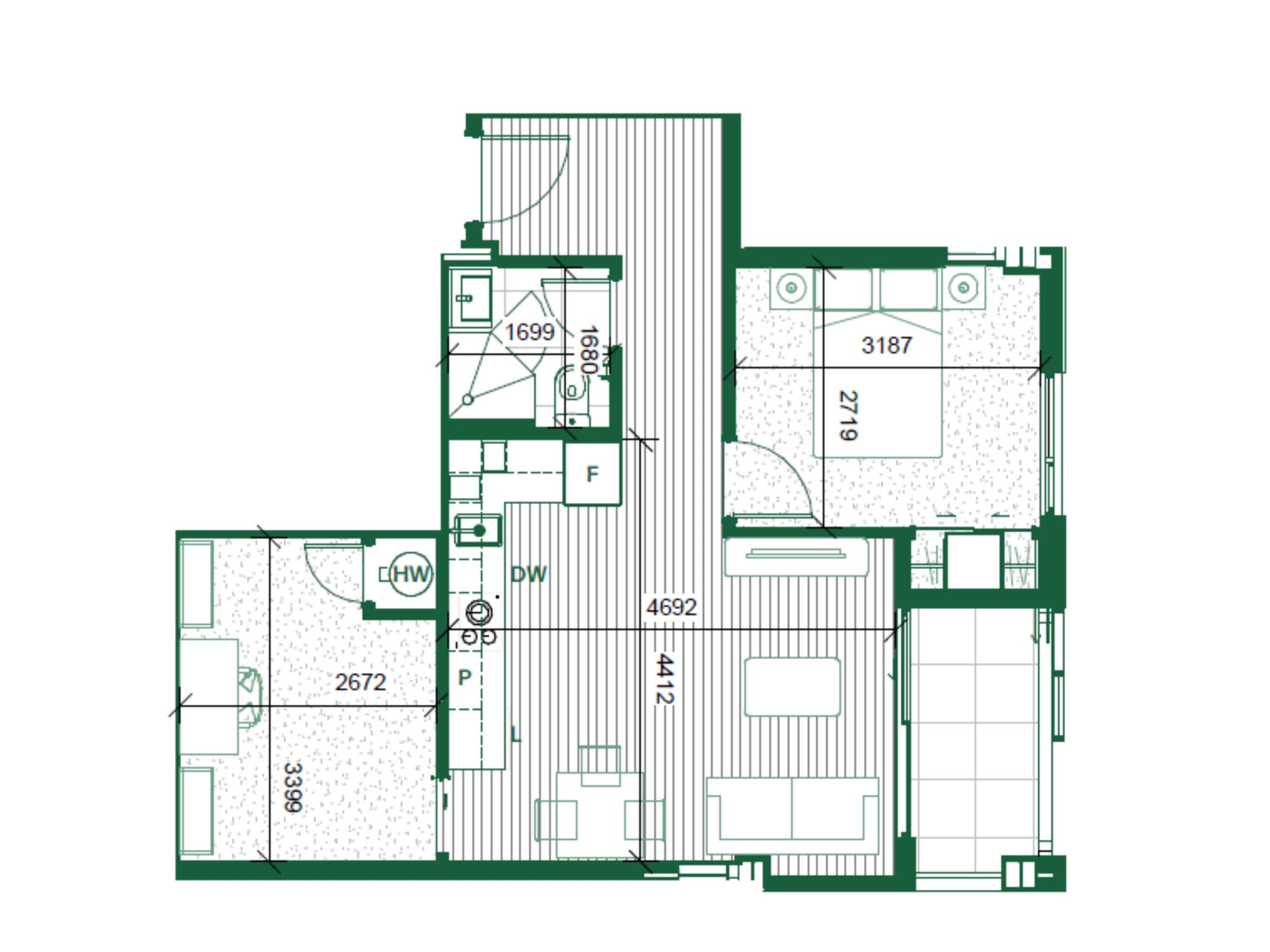 Two bedrooms in Risland Meadowbank — slide 21
