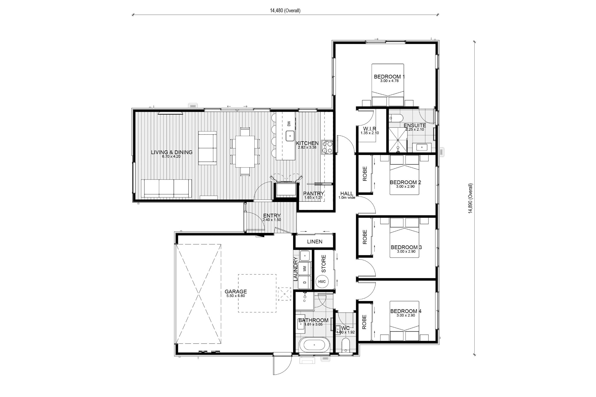 4-bed Turnkey - Full Landscaping, Full Sun! — slide 2