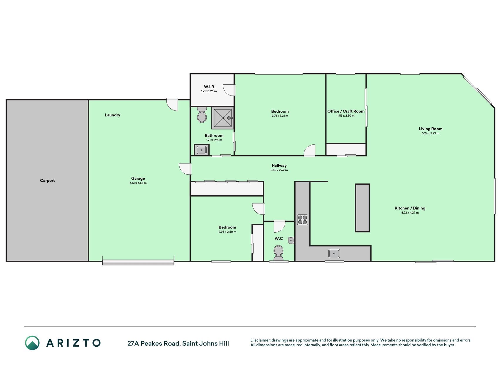 2+ Bedrooms, 2 WCs, Garage & Carport — slide 34