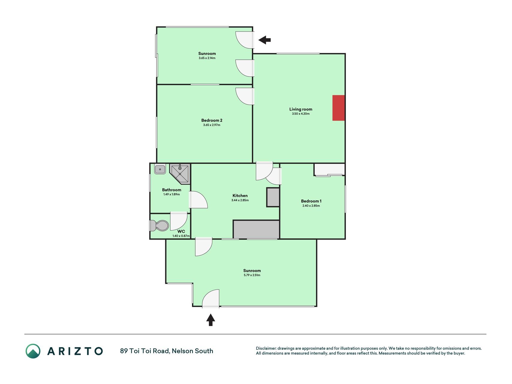 Two Bedrooms, Two Sunrooms, Great Location! — slide 21
