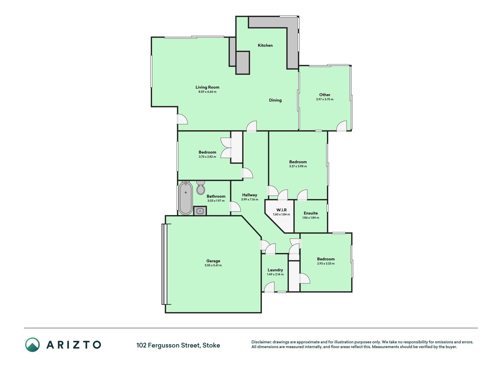 Sunlit Stoke Living with Room to Settle In — slide 25