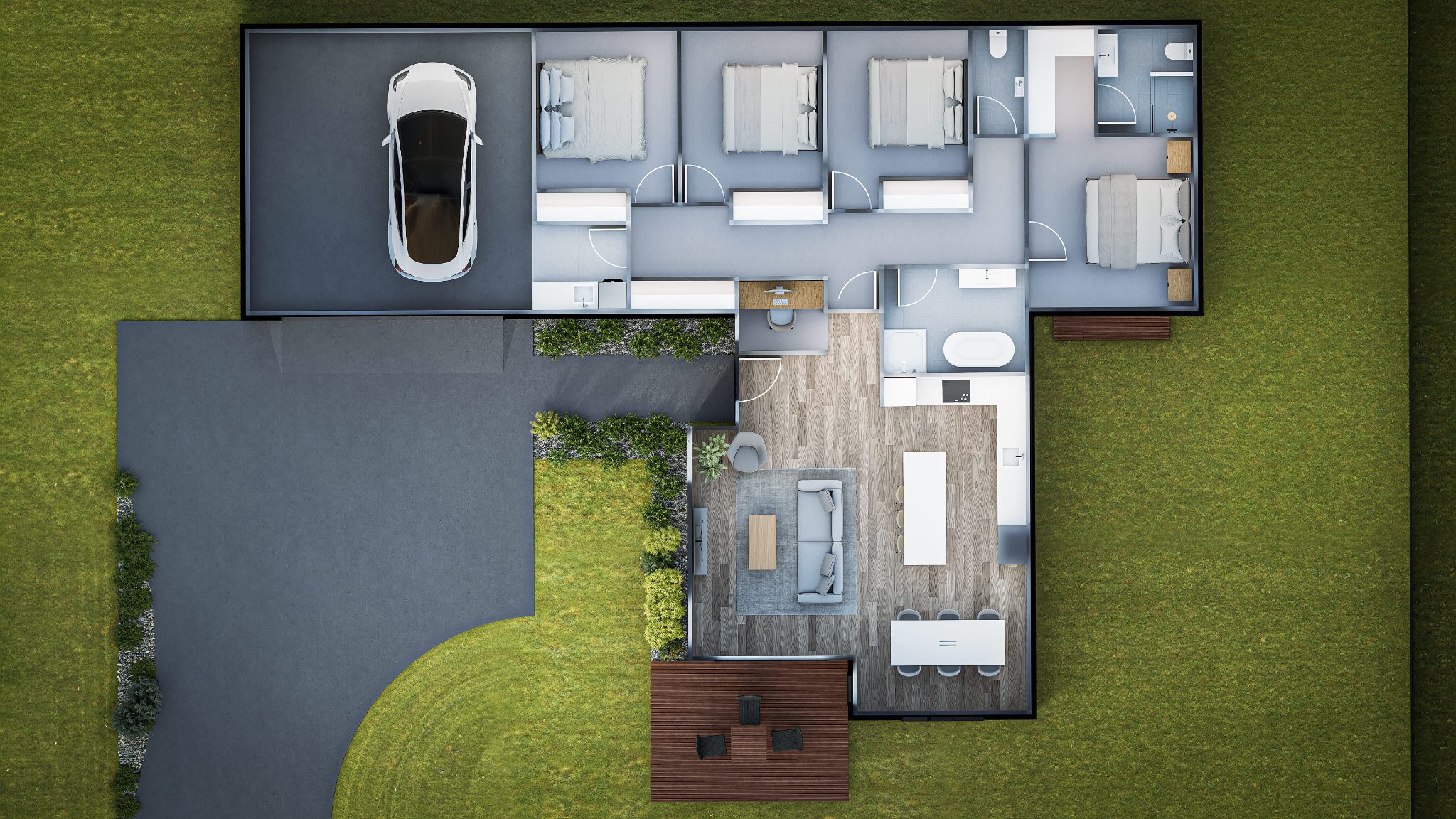 Four Bedrooms, Two Decks - Zero Traffic — slide 2