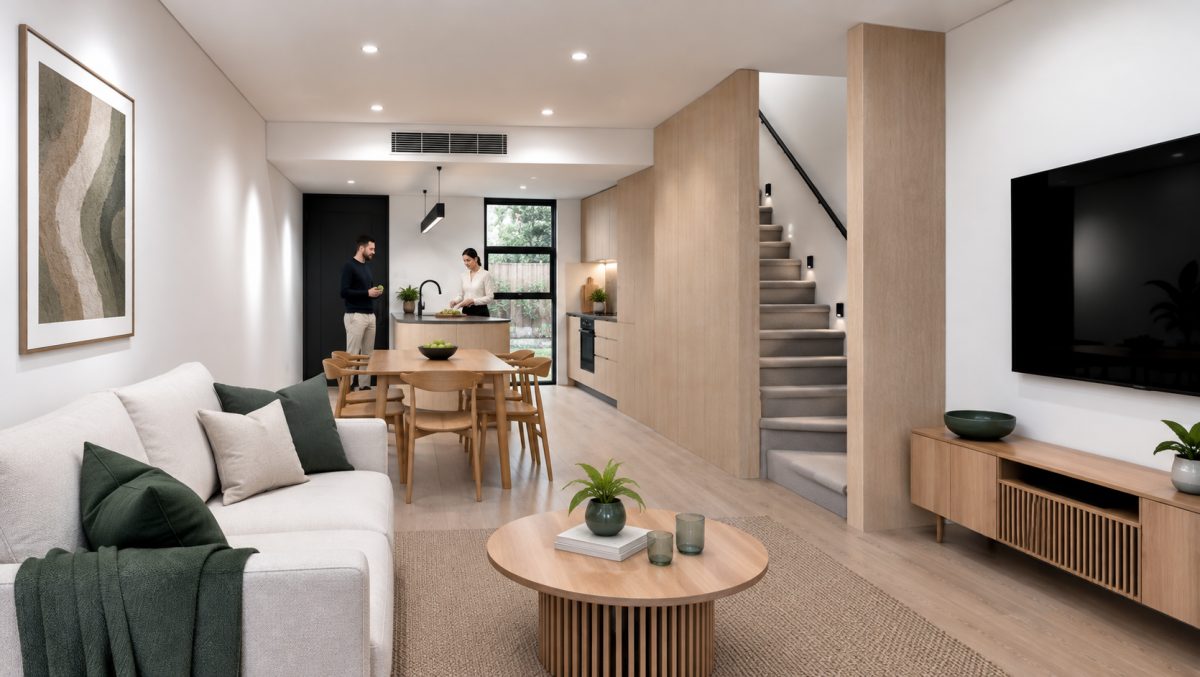 Contemporary 2-Bedroom Living — slide 1