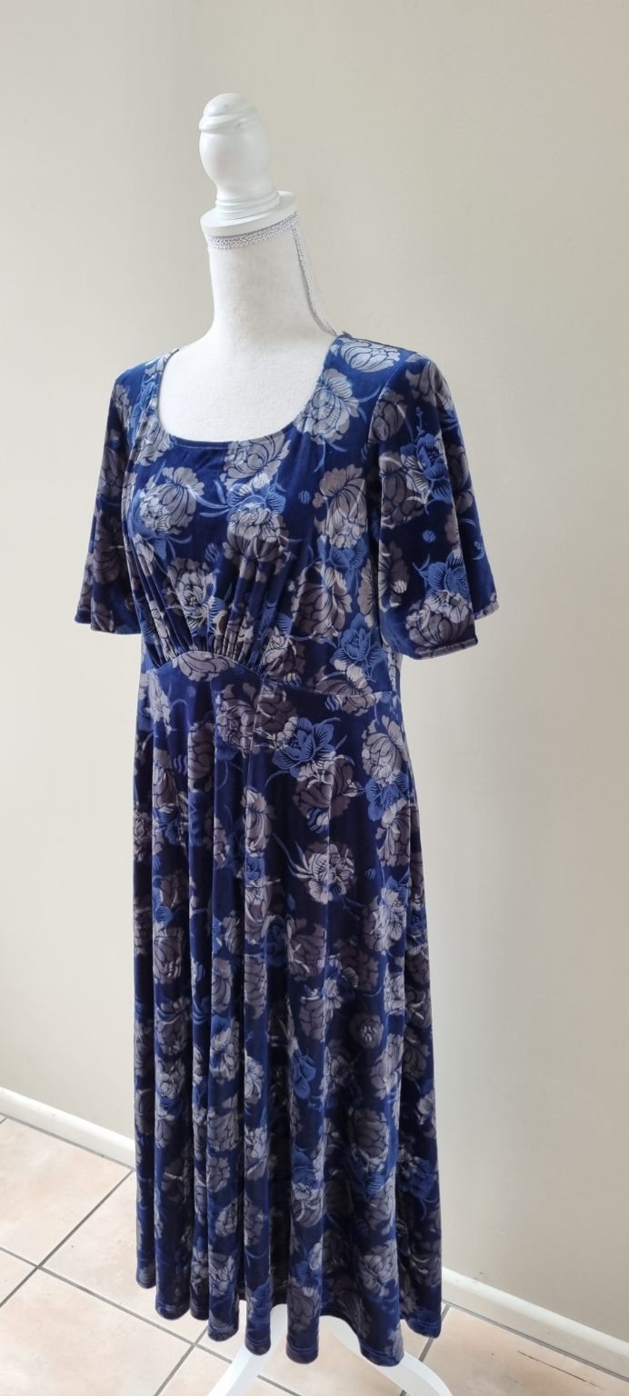 Annah Stretton Blue Floral Dress Size M, image 2