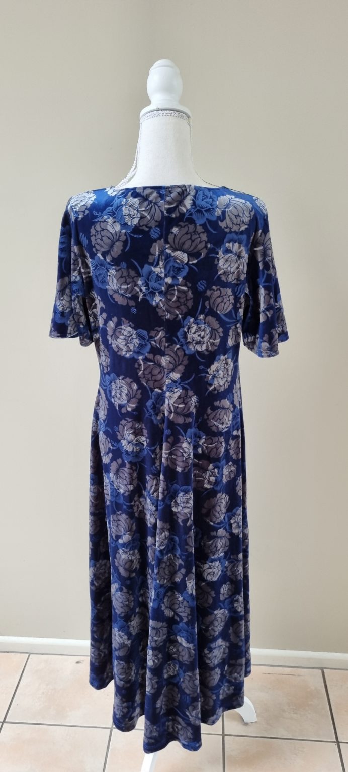 Annah Stretton Blue Floral Dress Size M, image 3