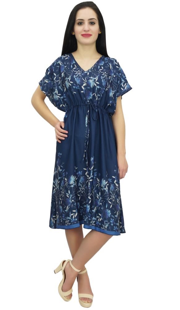 Navy Blue Knee Length Dresses