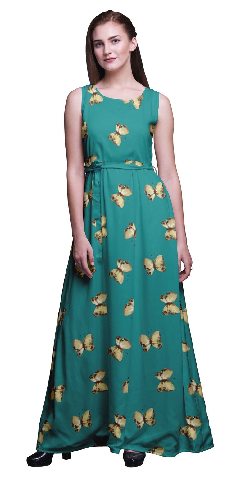 ladies printed gown