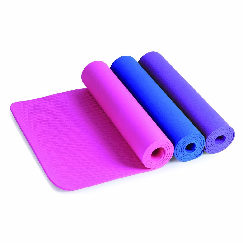 Free Shipping Zalaxy Non Slip 10mm Natural Rubber Per Yoga Mat