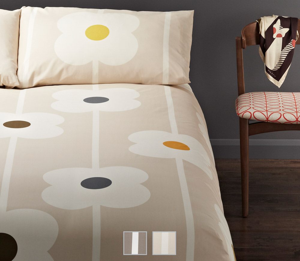 Orla Kiely Double Size Duvet Cover Set Natural Trade Me