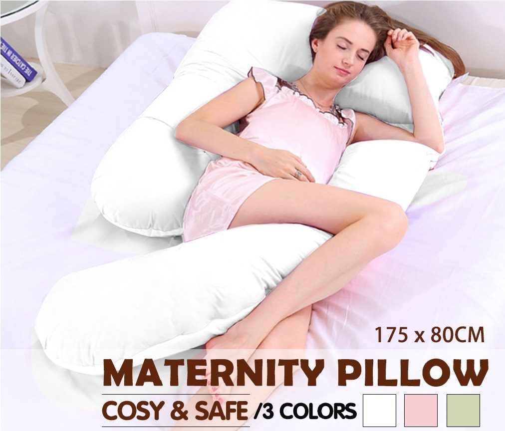 Maternity Pregnancy Pillow Sleeping Support 9 Shape White Trade Me