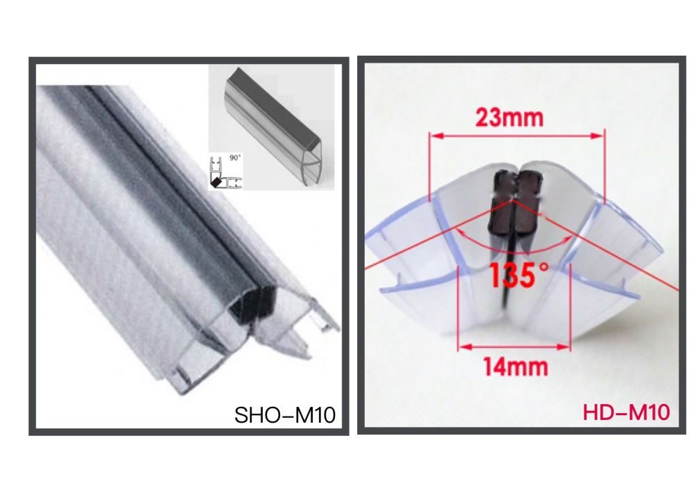Shower Door Seal Magnetic Strip 10mm Glass Lennox Bathroom