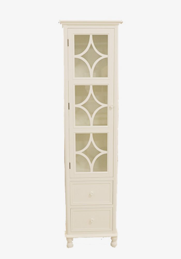 Harun French Glass Display Tall Cabinet 2 Sizes Trade Me