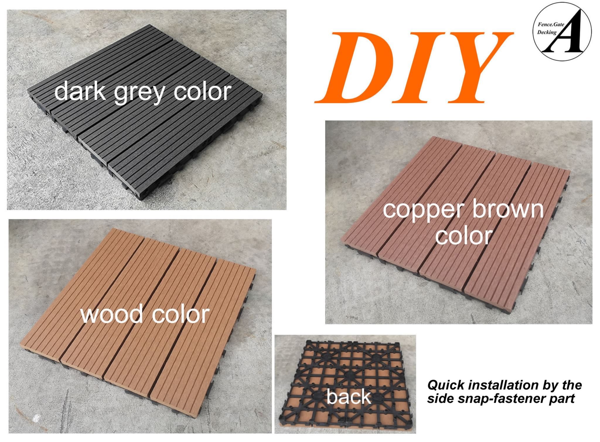 Flooring Tiles Composite Tile Decking Wpc Wood Plastic Tile Trade Me
