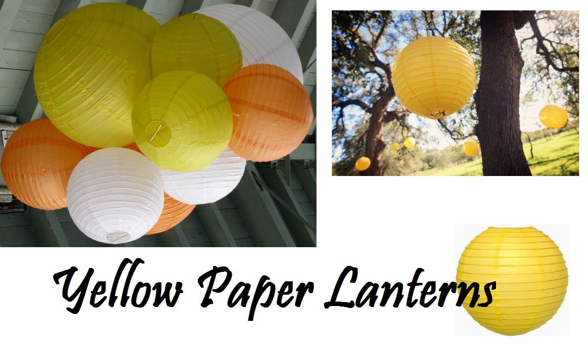 yellow paper lanterns bulk
