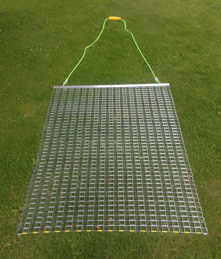 Steel Drag Mat Mini 900mm X 1 2m With Pull Rope Handle