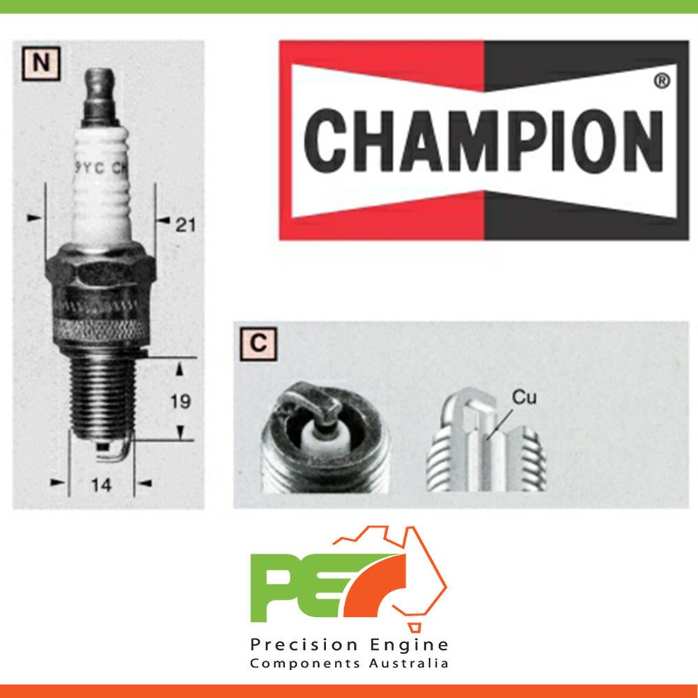 4Xnew *Champion* Spark Plug For Land Rover Landrover Series 2A Swb 2.3L
