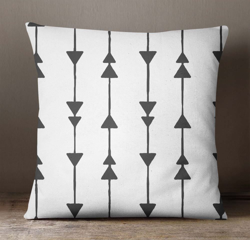 geometric print cushion