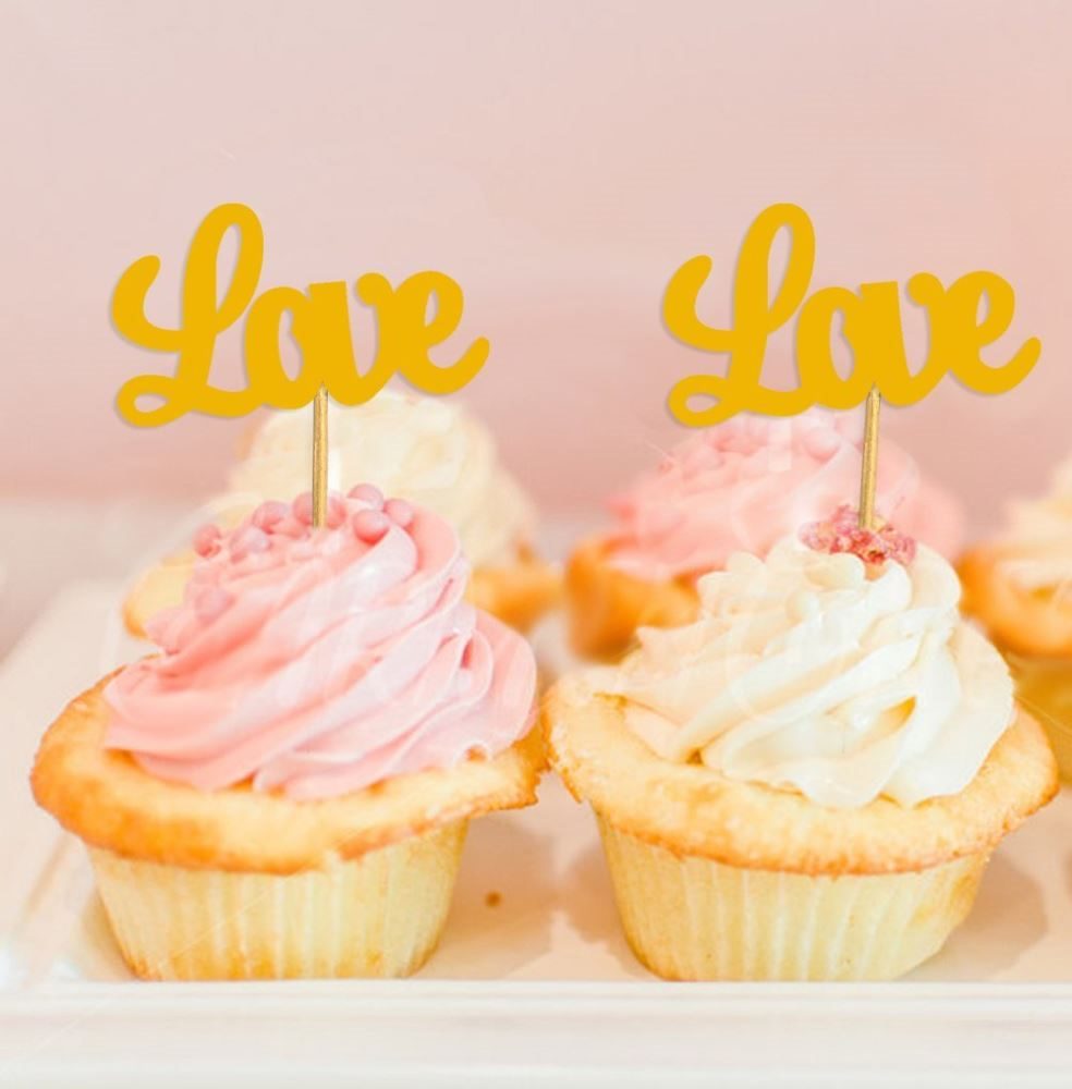 Darling Souvenir Wedding Dessert Party Love Cupcake Decoration