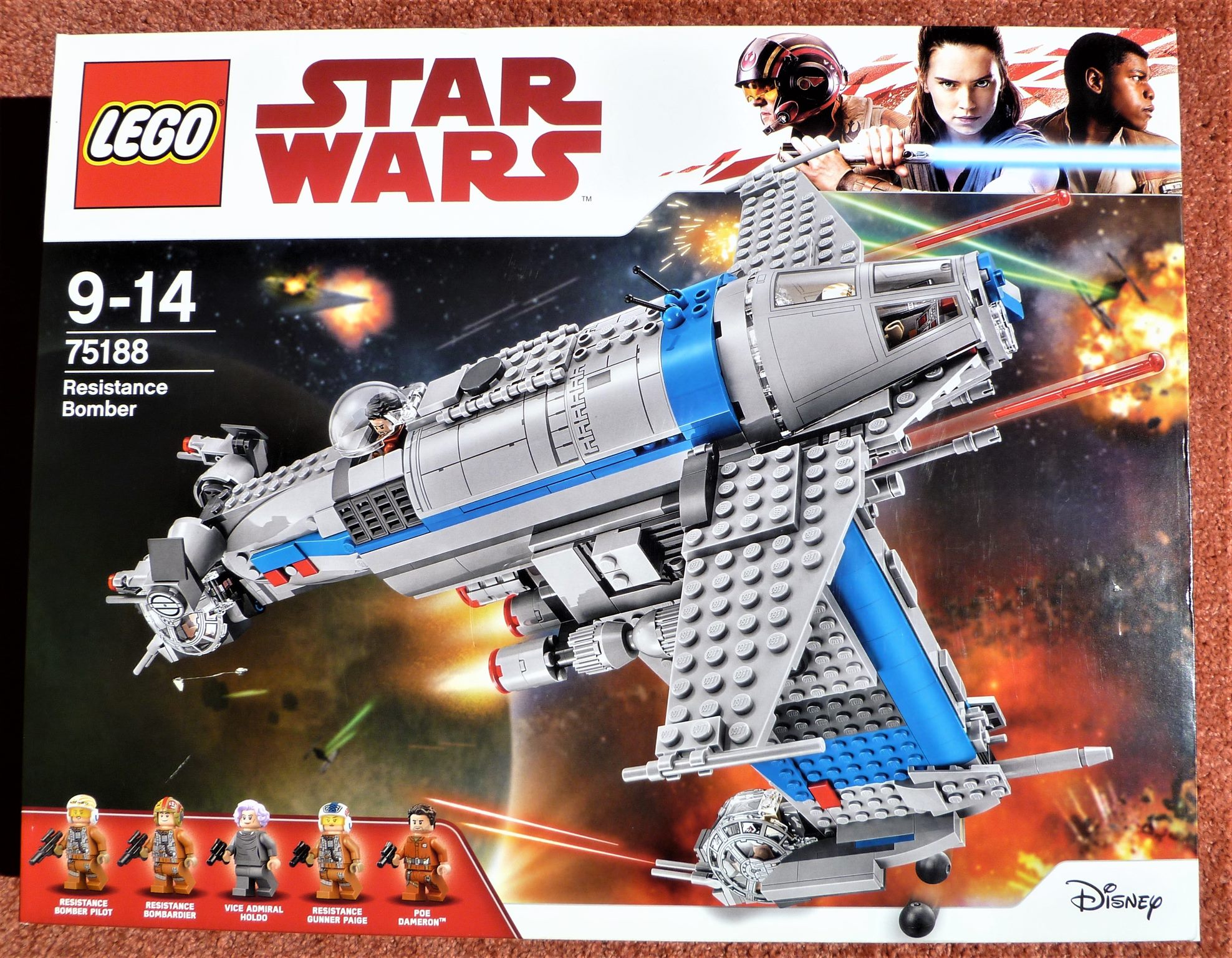 Resistance Bomber 75188 Lego Star Wars The Last Jedi Retired Set
