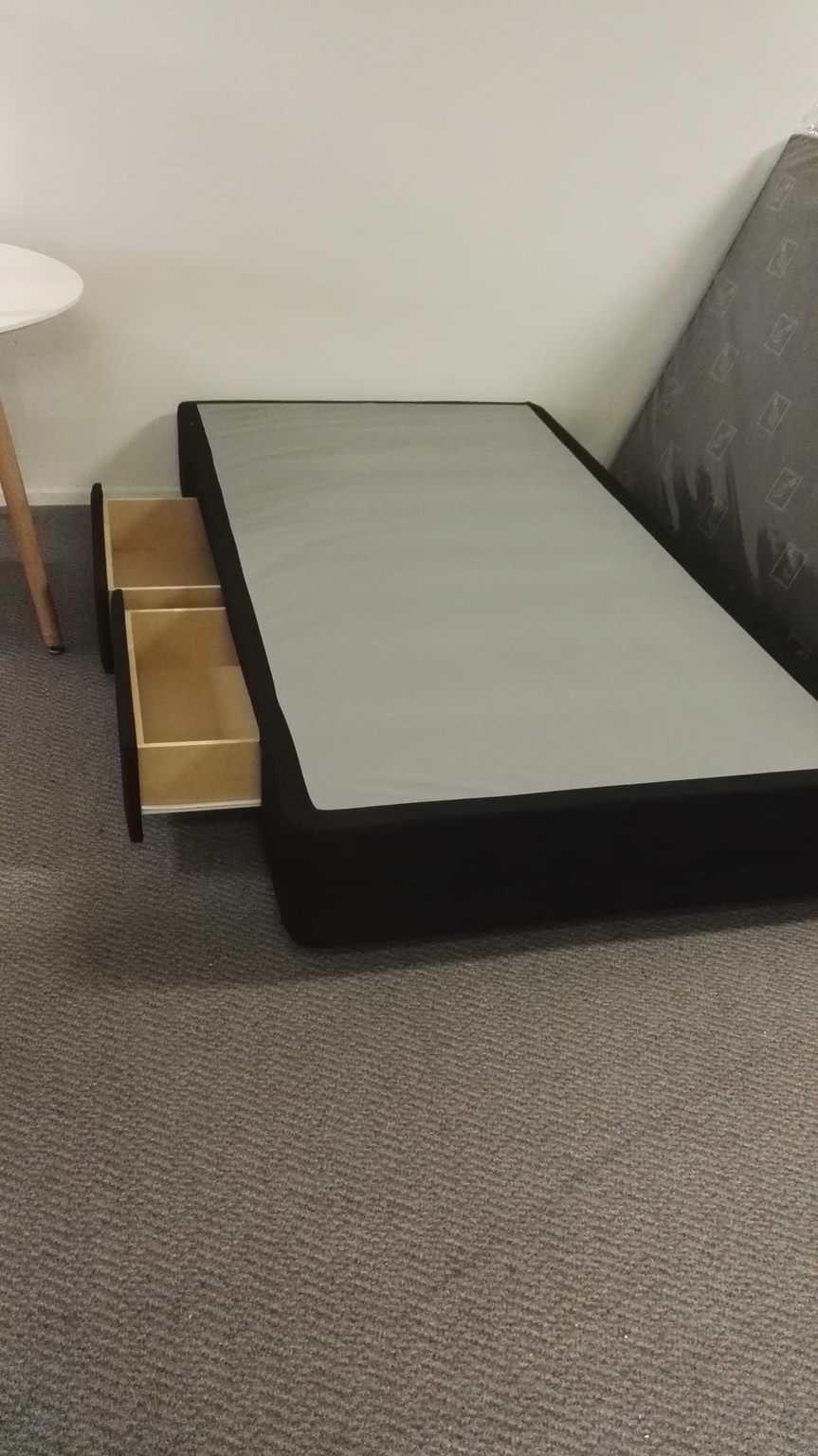 Mg Nz Made Single Bed Base With 2 Drawers 5 Years Warranty Trade Me To Enlarge Photo