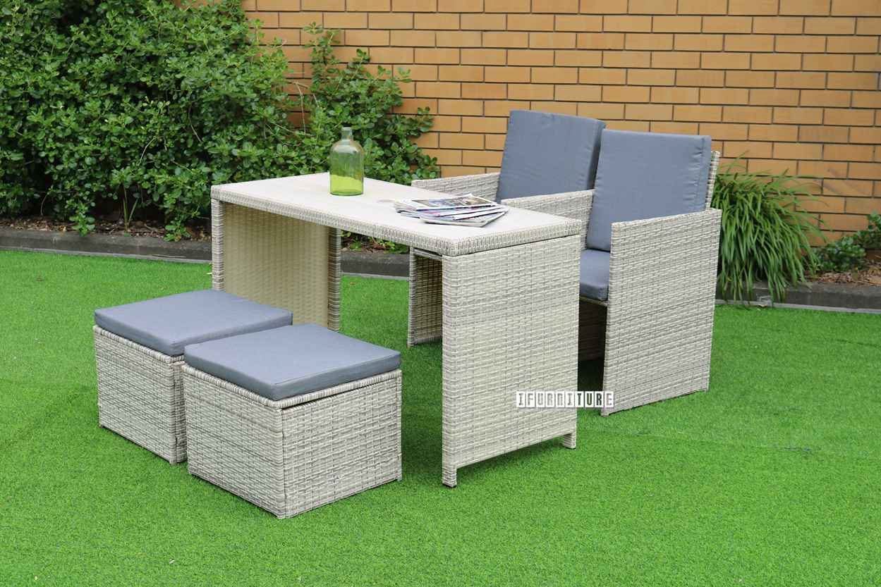 Chalk 5pc Space Saver Outdoor Set Trade Me To Enlarge Photo