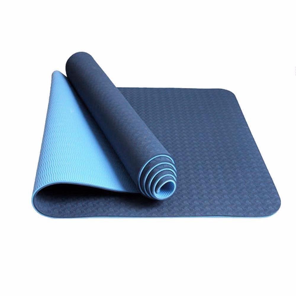 Tpe Yoga Mat Dark Blue High Quality Anti Slip Non Pvc Trade Me