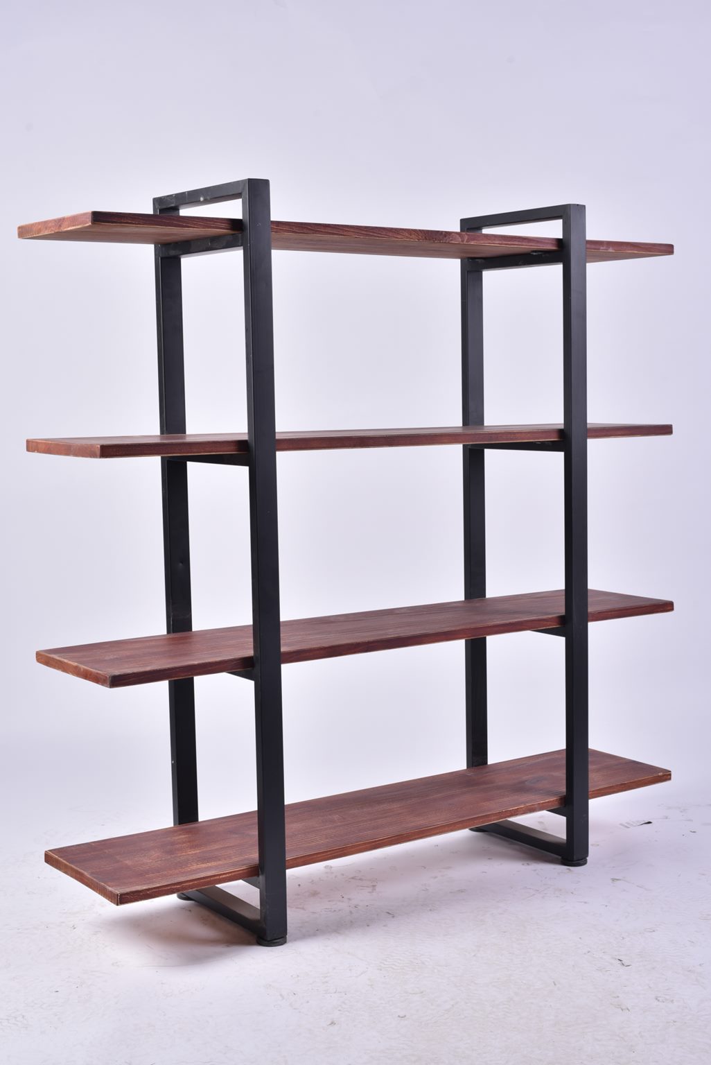 Vintage Bookshelf 4 Tier Ladder Shelf Bookcase Wood Furniture