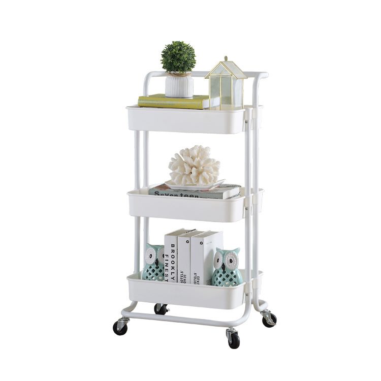 Kitchen Pantry Storage Rack With Wheels 3 Tier Shelving Unit