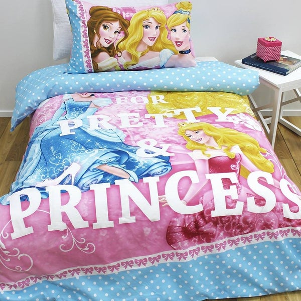 Disney Princess Duvet Cover Set Single Pretty