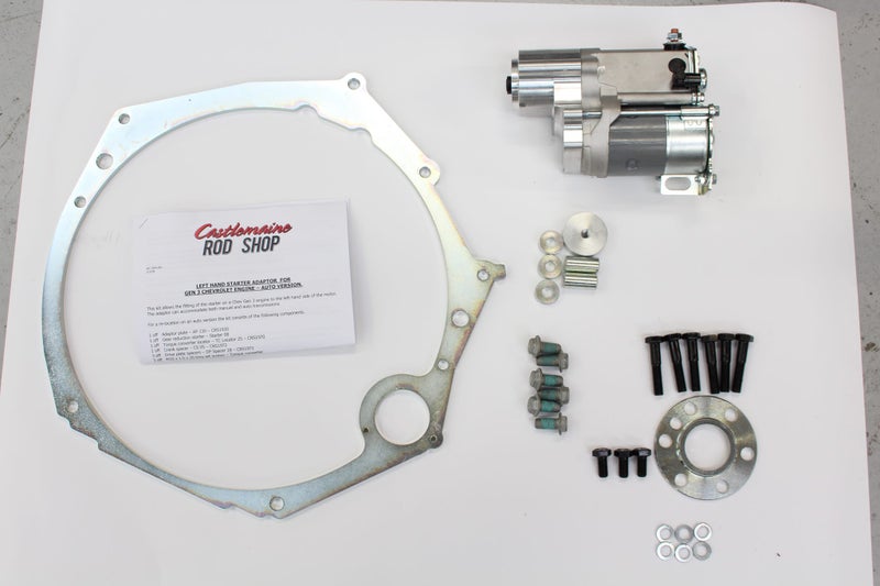 LS1 left hand starter motor conversion kit Factory Auto Trade Me