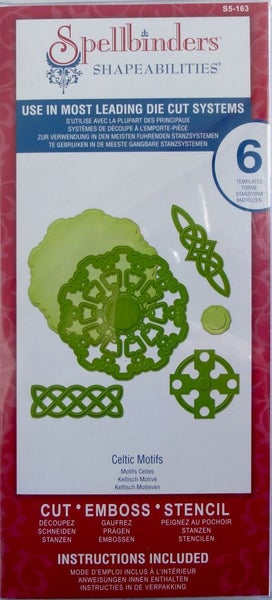 SPELLBINDERS Shapeabilities CELTIC ACCENTS 7 Dies S5-162 Cut Emboss Stencil