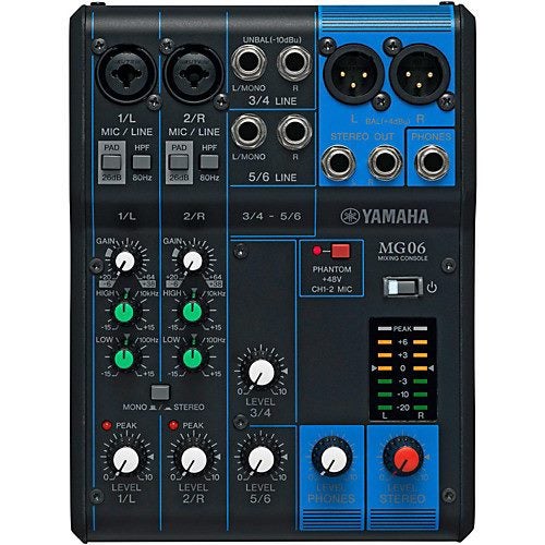 6ch Yamaha Sound Mixer Desk Mg06 Trade Me