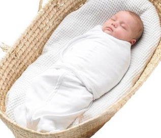 Listing 2 of 2 for Dreamswaddle (Small) - Blue Criss-Cross