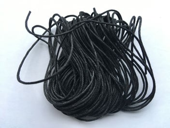 Listing 2 of 4 for 90 metre roll BLACK WAXED COTTON CORD 1mm