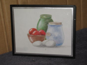 Listing 4 of 10 for Beautiful Picture of Canisters, Eggs and Fruit etc Original Art - PRICE REDUCED