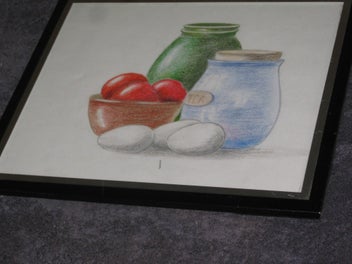Listing 8 of 10 for Beautiful Picture of Canisters, Eggs and Fruit etc Original Art - PRICE REDUCED