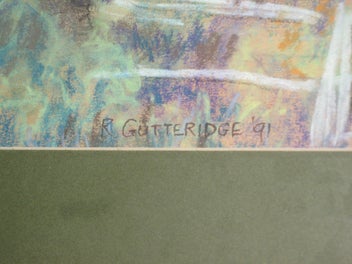 Listing 9 of 15 for R Gutteridge Village Church & Cottage in Stone - Kent UK original artwork