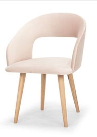 End Of Line Clearance Set Of 6 Dining Chairs In Velvet Fabric Rosa 815972