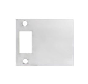 Zanda 1163ss Extended Strike Plate Satin Stainless Steel 87mm