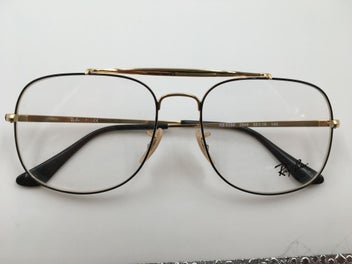 Listing 4 of 5 for RAYBAN Metal Frame ORX6389 2946 ( Black & Gold)